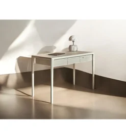 Imeri Biurko ARES 120 cm drewno mango biel
