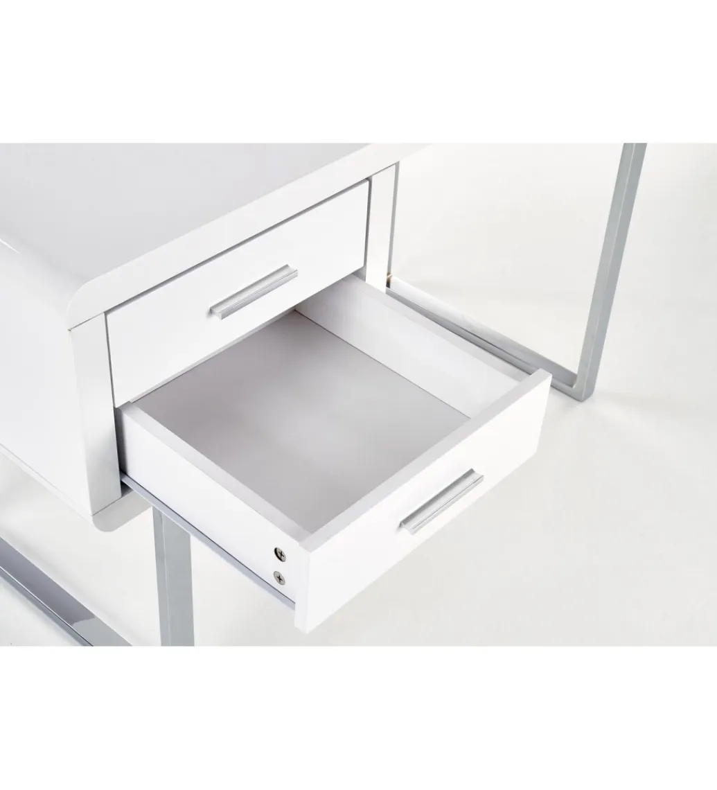 Halmar Biurko B30 120 cm biały chrom