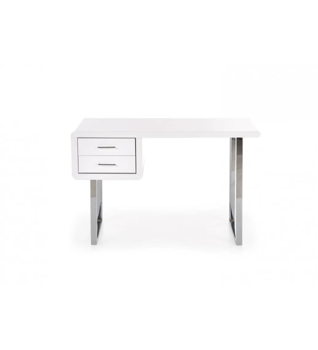 Halmar Biurko B30 120 cm biały chrom