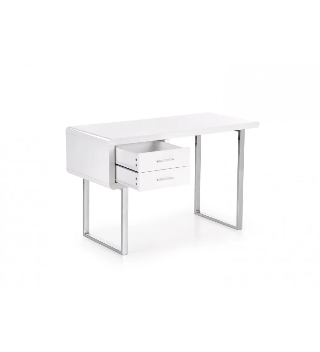 Halmar Biurko B30 120 cm biały chrom