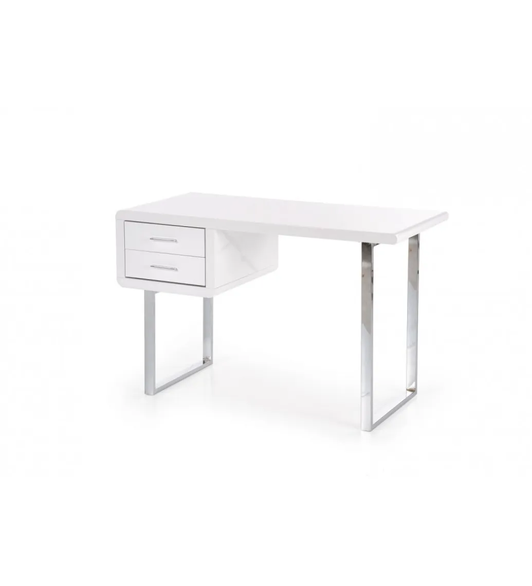 Halmar Biurko B30 120 cm biały chrom