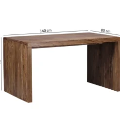 WOHNLING, GERMANY Biurko BOHA 140 cm drewno sheesham