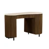 LF-Design Biurko BRIX DEXTER 136 cm drewno mango brązowe kamień bottecino