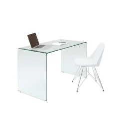 KARE Biurko Clear Club 125 cm szklane