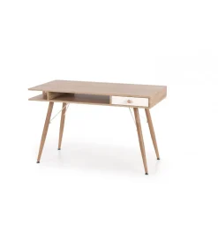 Halmar Biurko DOLORES 120 cm w odcieniu dąb sonoma - biały