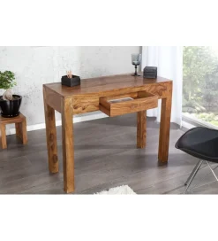 Invicta Interior Biurko Makassar FINICE 100 cm drewno Sheesham