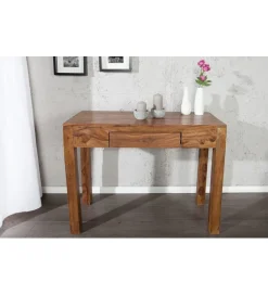 Invicta Interior Biurko Makassar FINICE 100 cm drewno Sheesham