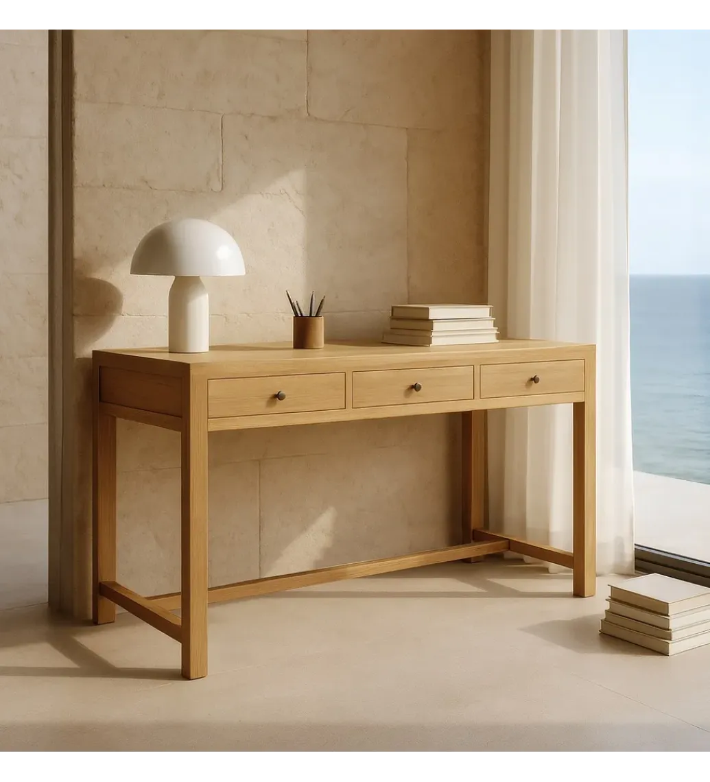 Zona-Design Biurko MEGANY 130 cm drewno mindi