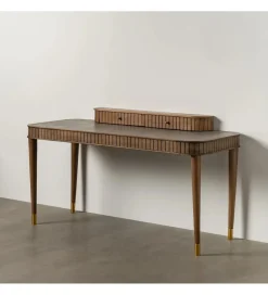 DENZO Biurko MIRAKAS 150 cm drewno mindi