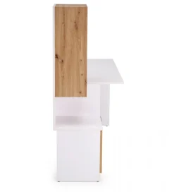 Halmar Biurko MISO 144 cm drewno dębu artisan białe