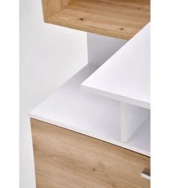 Halmar Biurko MISO 144 cm drewno dębu artisan białe