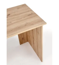 Halmar Biurko MISO 144 cm drewno dębu artisan grafitowy