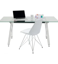 KARE Biurko OFFICIA 160 x 80 cm szklane