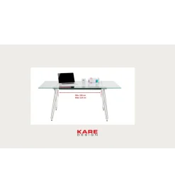 KARE Biurko OFFICIA 160 x 80 cm szklane