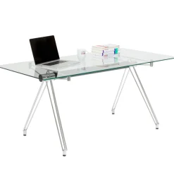 KARE Biurko OFFICIA 160 x 80 cm szklane