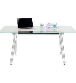 KARE Biurko OFFICIA 160 x 80 cm szklane