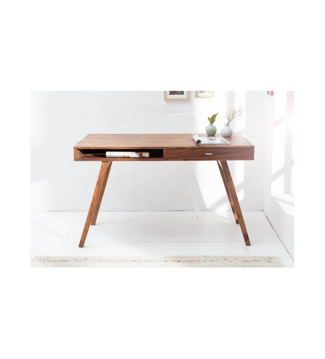 Invicta Interior Biurko Retro 120 cm drewno Sheesham
