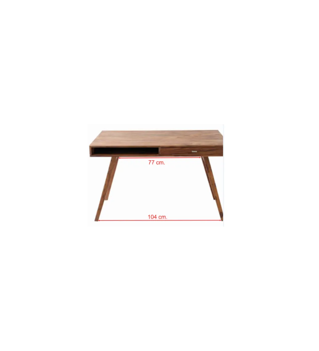 Invicta Interior Biurko Retro 120 cm drewno Sheesham