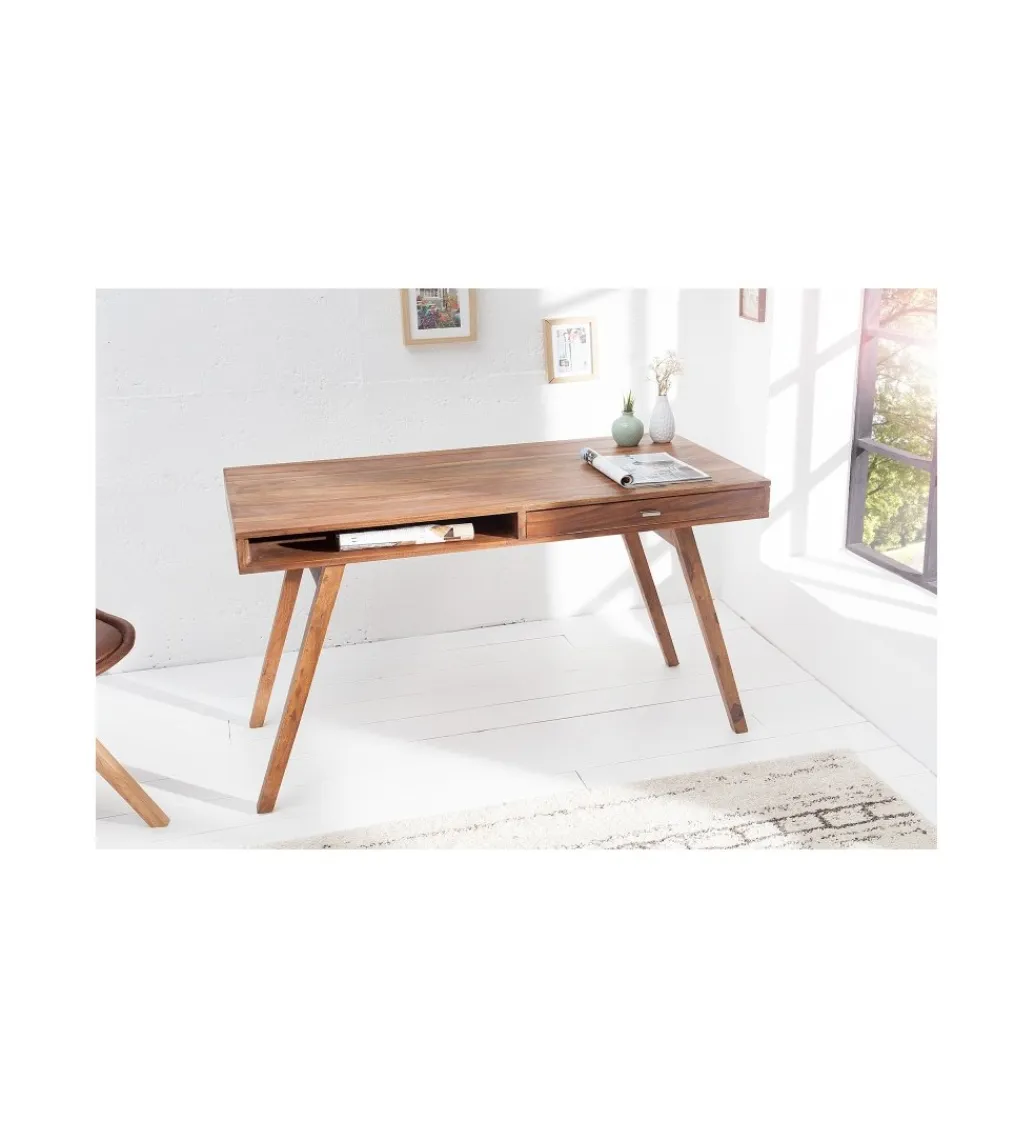 Invicta Interior Biurko Retro 120 cm drewno Sheesham