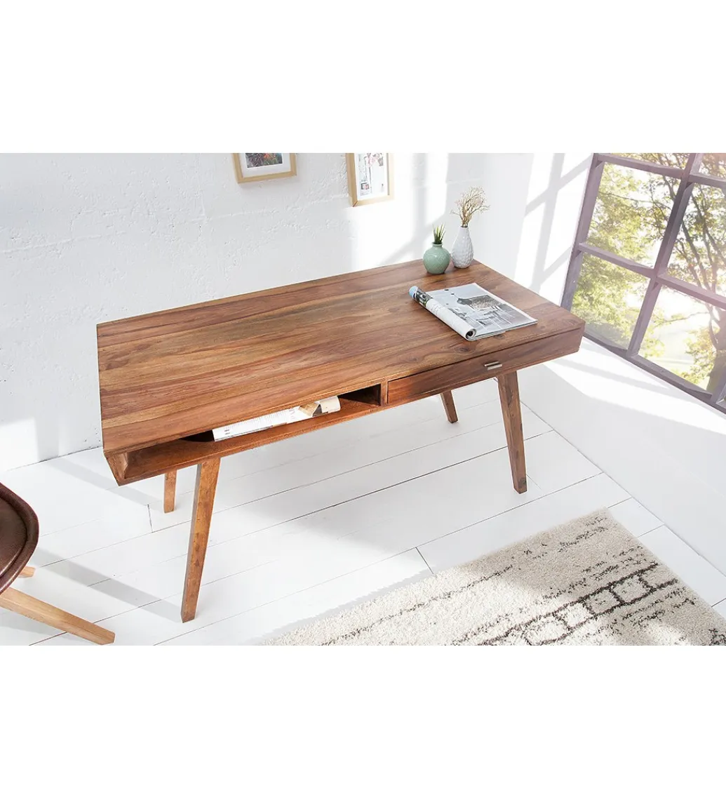 Invicta Interior Biurko Retro 120 cm drewno Sheesham