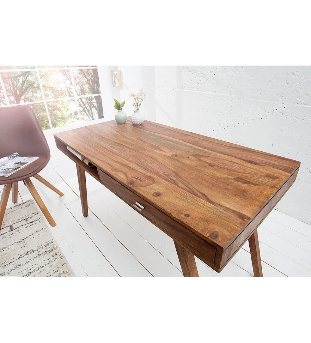 Invicta Interior Biurko Retro 120 cm drewno Sheesham