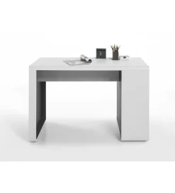 MCA Biurko TADEO 120 cm biało antracytowe