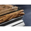 Invicta Interior Blat do Stolika kawowego MODERN BAROCK BARRACUDA 100 cm drewno teak