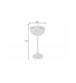 Invicta Interior Chłodziarka na wino Royal 34 cm srebrna