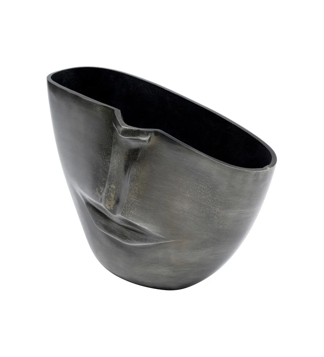 KDesign Doniczka Half face 31 cm antracytowy