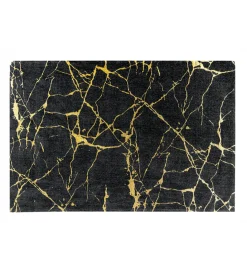 Invicta Interior Dywan MARBLE 160 x 240 cm czarno złoty