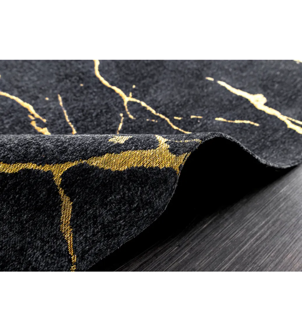 Invicta Interior Dywan MARBLE 160 x 240 cm czarno złoty