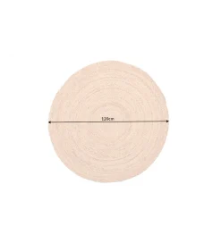 Invicta Interior Dywan PURE NATURE 120 cm naturalny okrągły z juty
