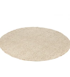J-Line Dywan Round Bouclé 190 cm kremowy