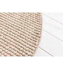 Invicta Interior Dywan WOOL 150cm okrągły beżowy
