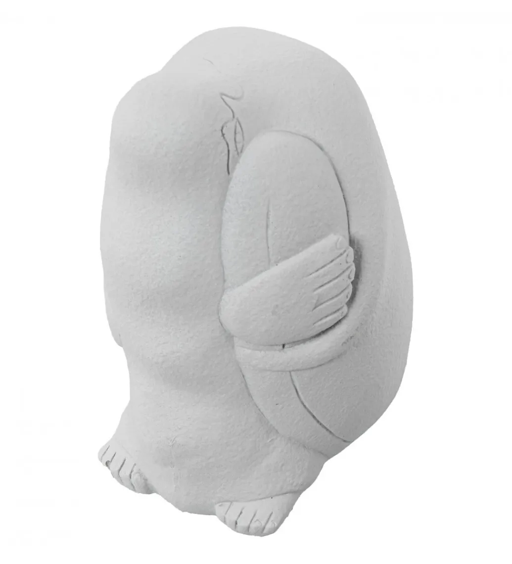 Exclusivas Figurka ABSTRACT 20 cm ceramika biała