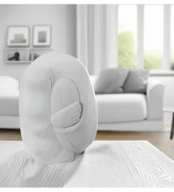 Exclusivas Figurka ABSTRACT 20 cm ceramika biała