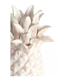 L&L Figurka ANANAS NANASI 31 cm ceramika różowobiały
