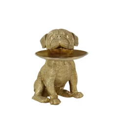 Invicta Interior Figurka BULLDOG 32 cm złota