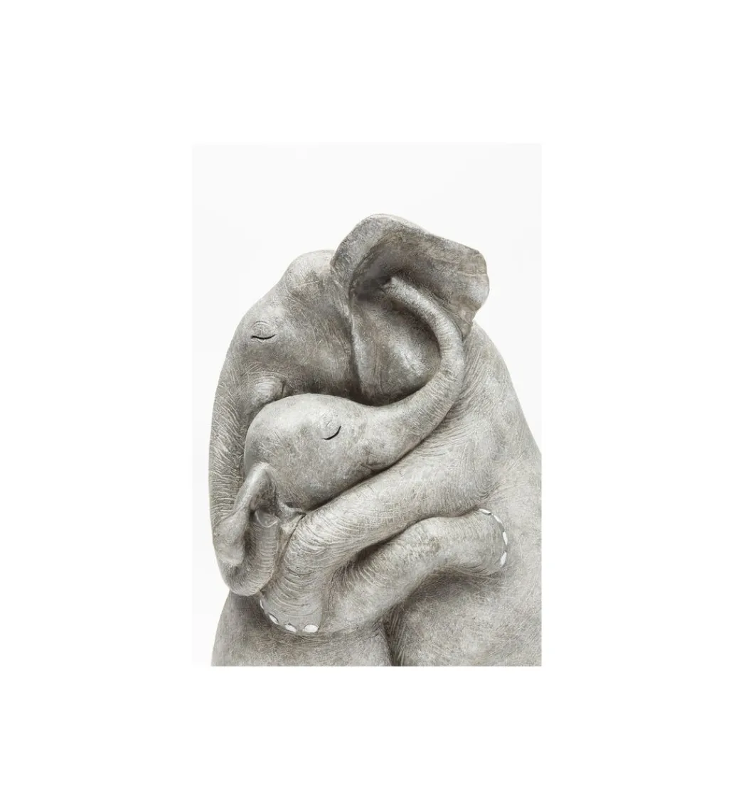 KDesign Figurka dekoracyjna Elephant Hug 36 cm szara