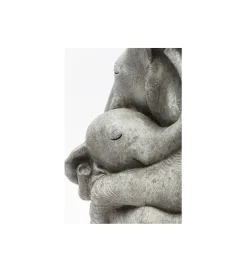 KDesign Figurka dekoracyjna Elephant Hug 36 cm szara