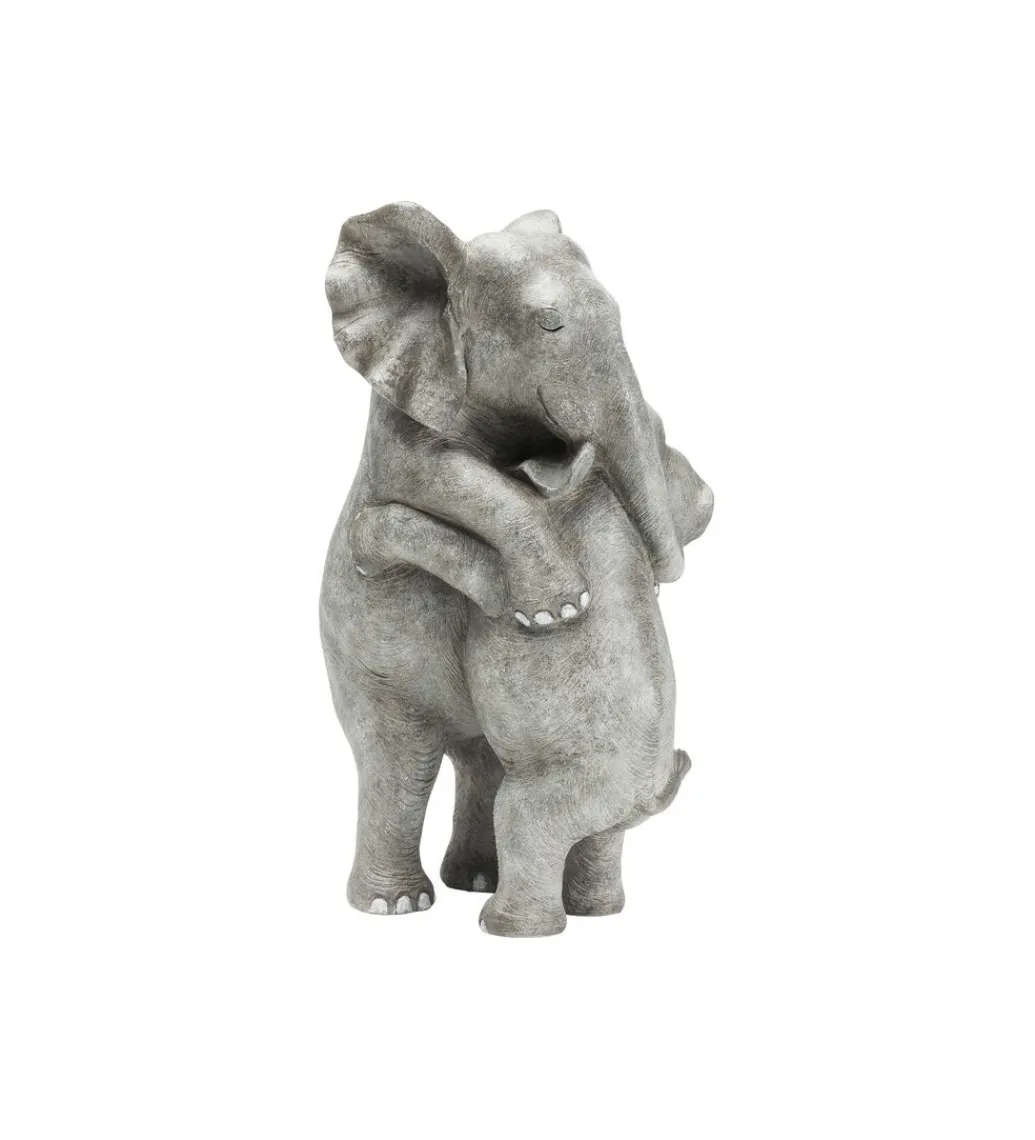 KDesign Figurka dekoracyjna Elephant Hug 36 cm szara