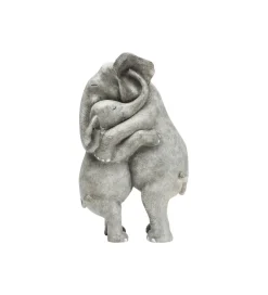 KDesign Figurka dekoracyjna Elephant Hug 36 cm szara