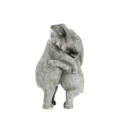 KDesign Figurka dekoracyjna Elephant Hug 36 cm szara