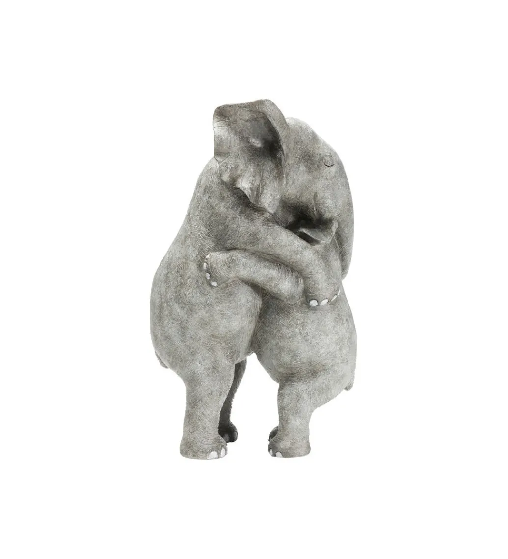 KDesign Figurka dekoracyjna Elephant Hug 36 cm szara