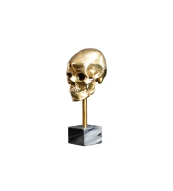 Invicta Interior Figurka dekoracyjna Skull złota