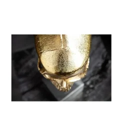 Invicta Interior Figurka dekoracyjna Skull złota