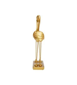KDesign Figurka Flamingo Love 29 cm złota