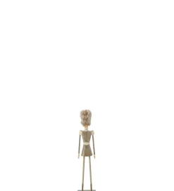 J-Line Figurka FUR HAT 32 cm szara