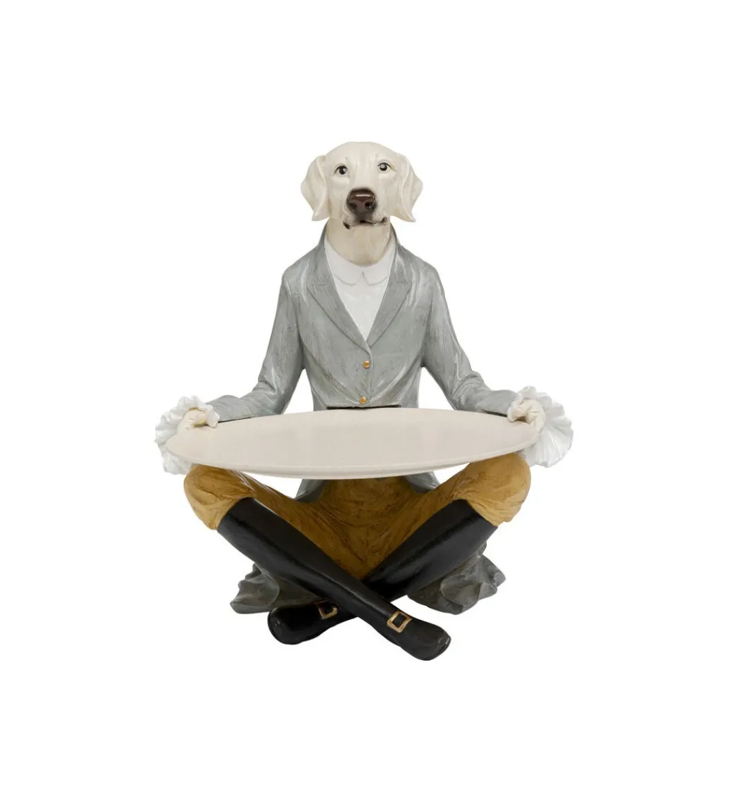 KDesign Figurka GENTLEMAN DOG TRAY 29 cm