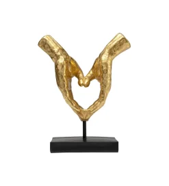 KDesign Figurka HEART HANDS 33 cm złota